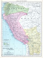 Ecuador, Peru and Bolivia, World Atlas 1913